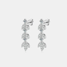 925 Sterling Silver Moissanite Leaf Earrings Earrings