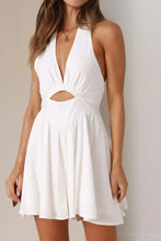 Cutout Halter Neck Mini Dress Casual Dresses