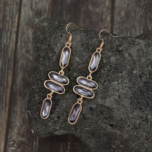Alloy Colourful Stone Earrings Fashion Jewelry