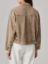 Pocketed Collared Neck Denim Jacket Woman Tops