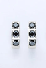 Inlaid Moissanite Huggie Earrings Earrings