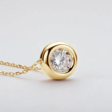 1 Carat Moissanite 925 Sterling Silver Necklace Fine Jewelry