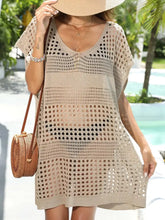 Crochet Knit Beach Cover Up Dress Swimwear Cover-Ups