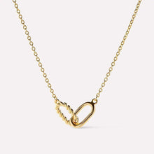 Interlocked Titanium Steel Necklace Gold One Size Necklaces