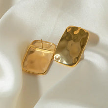 18K Gold-Plated Square Earrings Fashion Jewelry