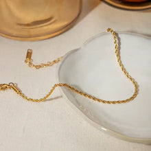 Stainless Steel Twist Chain Ankle Bracelet Fashion Jewelry