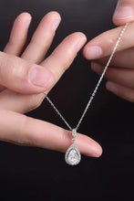 1.5 Carat Moissanite 925 Sterling Silver Teardrop Necklace Necklaces