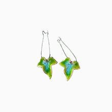 Alloy Leaf Drop Earrings Green One Size Earrings