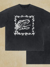 Men's Graphic Round Neck Half Sleeve T-Shirt Black Mens Tops