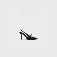 Point Toe Stiletto Pumps Black woman pumps