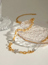 Stainless Steel Star Heart Necklace Gold One Size Necklaces