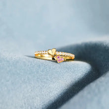 18K Gold-Plated 925 Sterling Silver Double-Layered Ring Rings