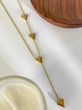 18K Gold-Plated Heart Drop Y-Necklace Necklaces