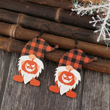 Wooden Dwarfs Pumpkin Dangle Earrings Earrings