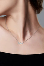 Moissanite Triangle Platinum-Plated Necklace Necklaces