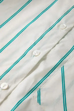 St Patricks Striped Wide Short Sleeve Shift Mini Shirt Dress Casual Dresses