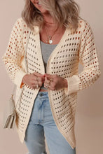 Openwork Open Front Cardigan Cardigans