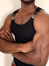 Men's Full Size Side Cutout Round Neck Tank Plus Size Mens Tops