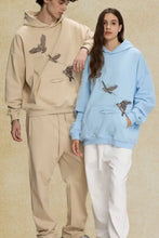 Men's Graphic Long Sleeve Hoodie with Kangaroo Pocket Mens Tops