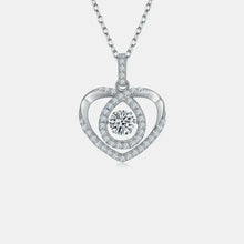 Moissanite 925 Sterling Silver Heart Shape Necklace Necklaces