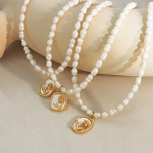 18K Gold-Plated Freshwater Pearl Necklace Necklaces
