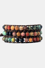 Handmade Triple Layer Beaded Agate Bracelet Necklaces