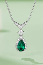 Lab-Grown Emerald Teardrop Necklace Necklaces
