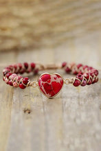 Handmade Heart Shape Natural Stone Bracelet Necklaces