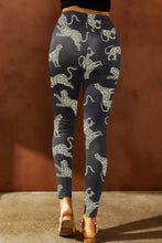 Animal Printed Distressed High Waist Leggings Woman Leggings