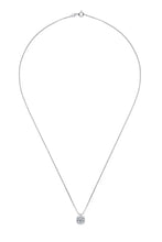 Moissanite Pendant Platinum-Plated Necklace Necklaces