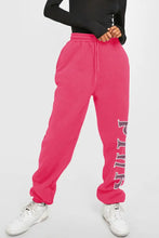 Simply Love Full Size PINK Graphic Sweatpants Woman Sweatpants
