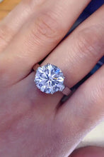 5 Carat Moissanite Platinum-Plated Ring Rings
