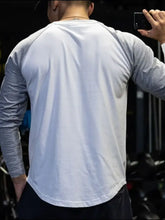 Men's Plus Size Round Neck Long Sleeve T-Shirt Mens Tops