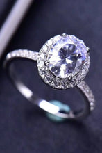 2 Carat Moissanite Platinum-Plated Ring Rings