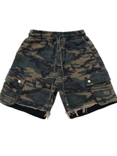 Men's Drawstring Camouflage Shorts Mens Bottoms