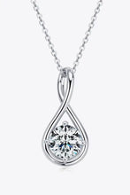 2 Carat Moissanite 925 Sterling Silver Necklace Silver One Size Necklaces