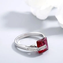 925 Sterling Silver Inlaid Zircon Ring Rings