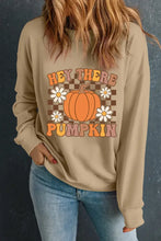 Pumpkin Graphic Long Sleeve Sweatshirt Woman Sweatshirts