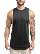 Men's Plus Size Round Neck Tank Mens Tops
