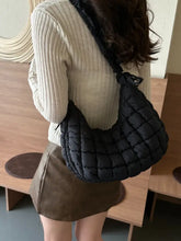 Bubble Texture Ruched Strap Quilted Shoulder Bag Shoulder Bags