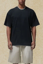 Men's Round Neck Half Sleeve T-Shirt Black Mens Tops