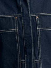 Cropped Short Sleeve Contrast Stitch Denim Top Woman Denim Tops