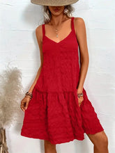 Crisscross Double Spaghetti Straps Tiered Cami Dress Woman Casual Dress