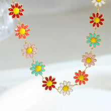 Titanium Steel Oil Drip Flower Bracelet Bracelets