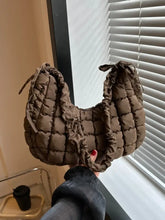 Bubble Texture Ruched Strap Quilted Shoulder Bag Shoulder Bags