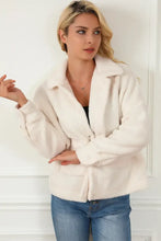 Fuzzy Button Up Faux Fur Outerwear Woman Outerwear