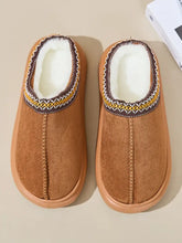 Faux Fur Suede Platform Slippers Woman Slippers
