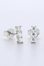 Heartbeat Rhythm 925 Sterling Silver Moissanite Stud Earrings Earrings
