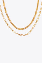 18K Gold Plated Layered Chain Necklace Necklaces