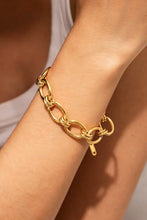 Chunky Chain Stainless Steel Bracelet Gold One Size Necklaces